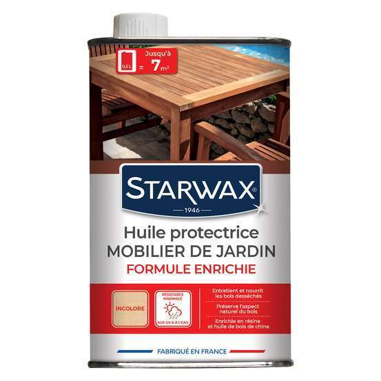 Huile protectrice teck et bois exotiques 500ML