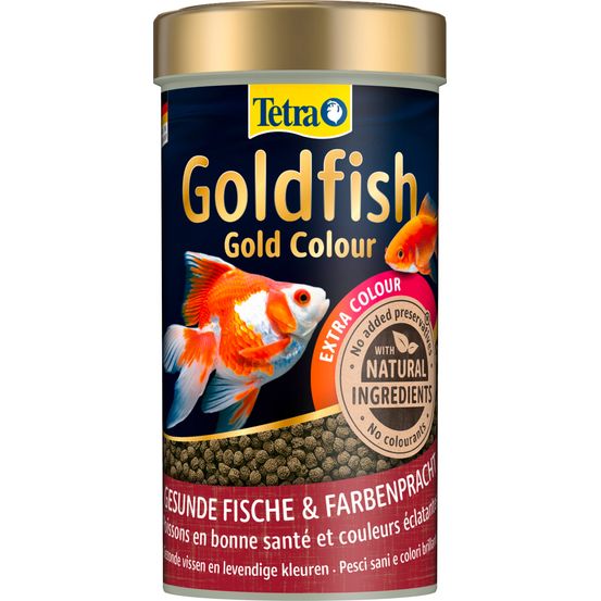 Aliment complet pour poissons rouge, Goldfish Gold Colour : 250ML
