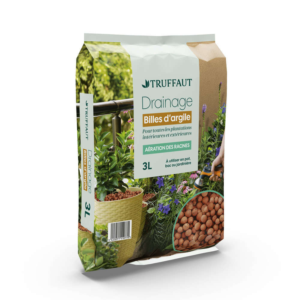 Billes d'argile calibre 8/16 mm - sac de 3 litres