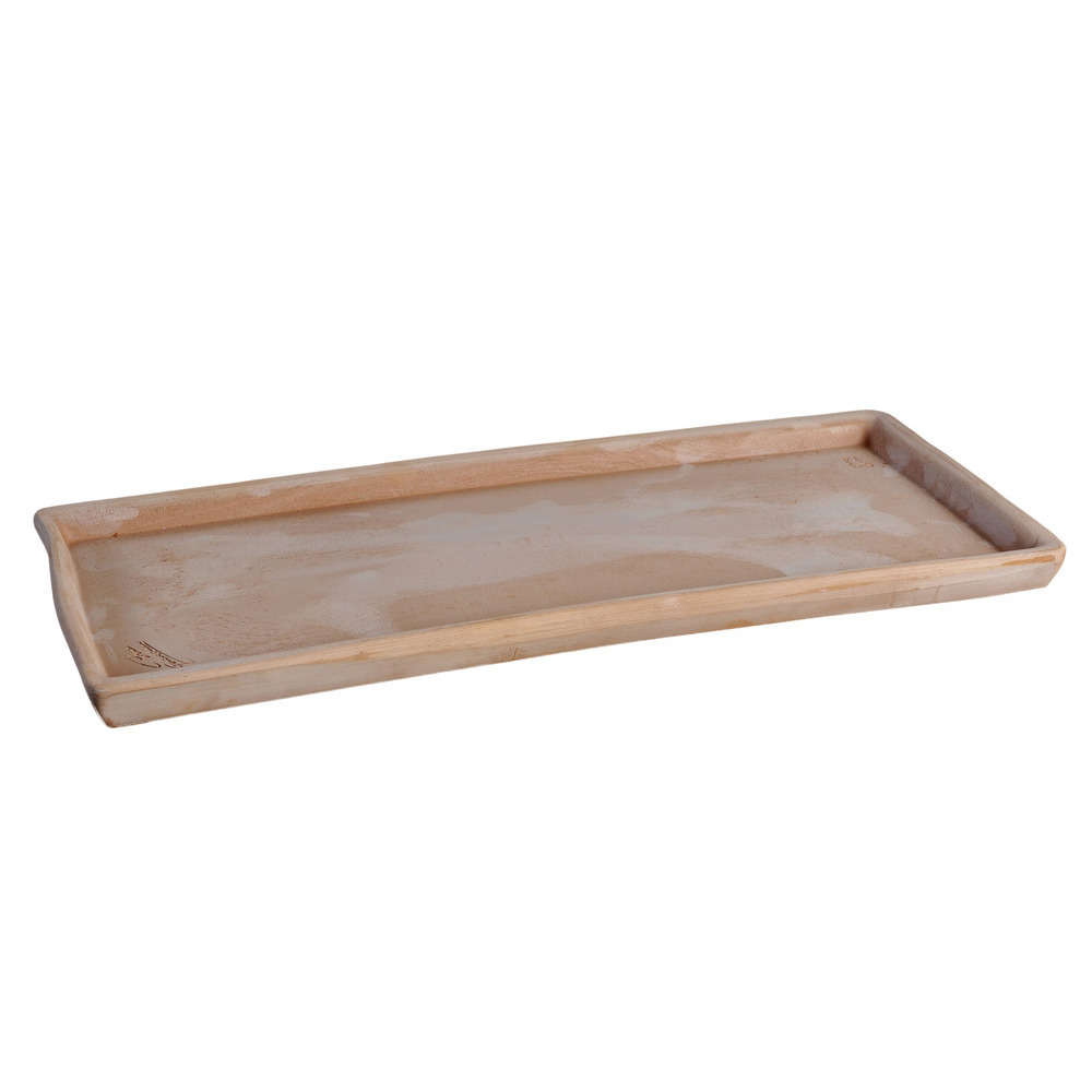 Soucoupe rectangulaire en terre cuite L. 40cm
