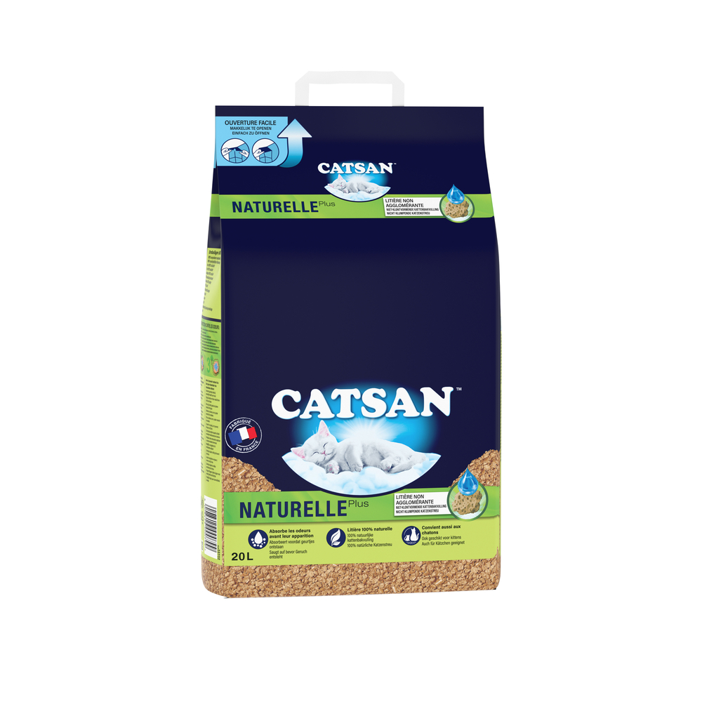 Litière végétale pour chat Plus - 20 litres