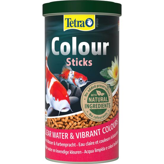 Aliment pour poisssons Tetrapond Colour sticks : 1L