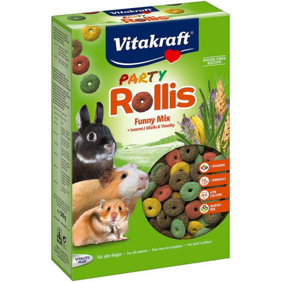 Alimentation pour rongeur : Rollis party 500gr