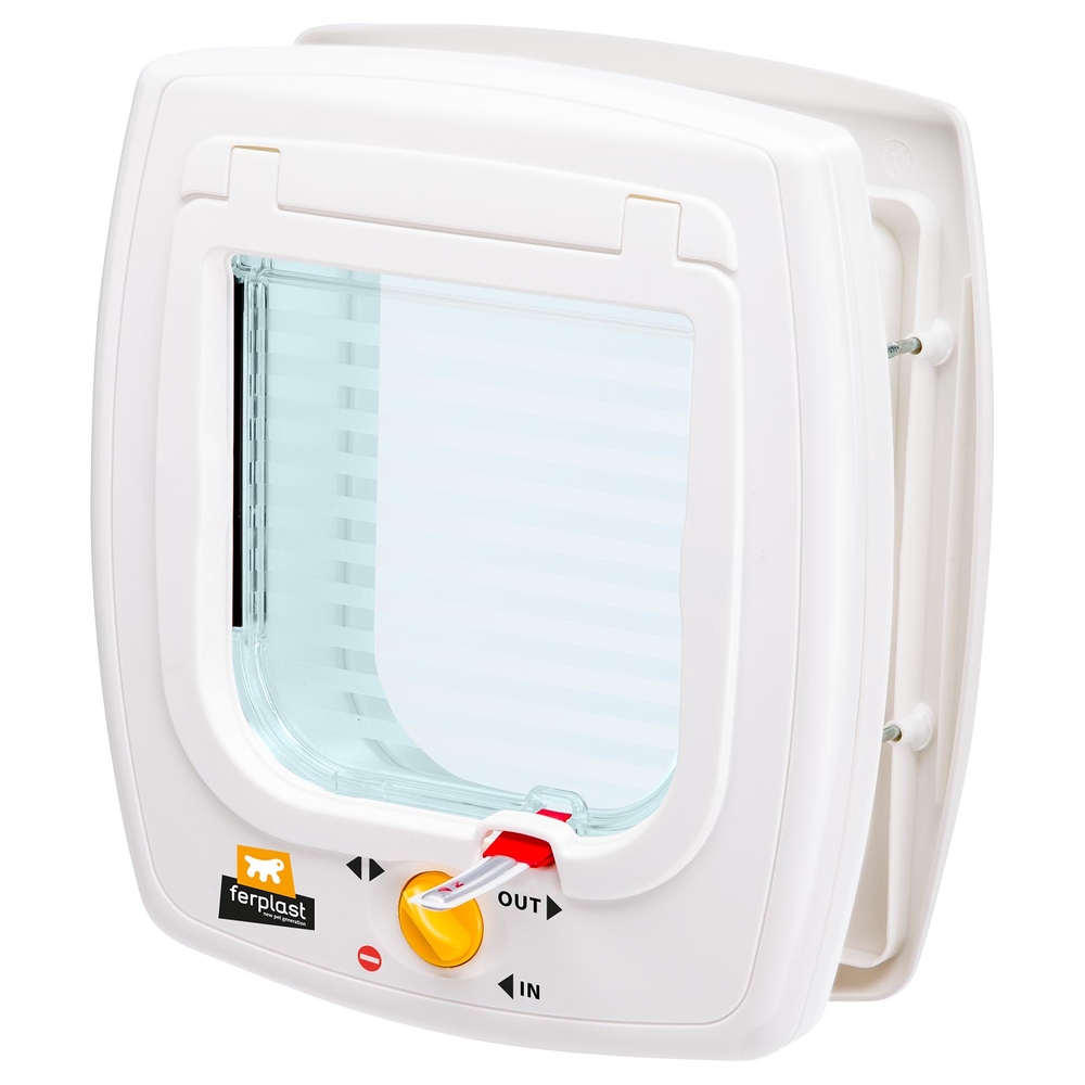 Chatière plastique blanche 22,5x9,6x25,2cm