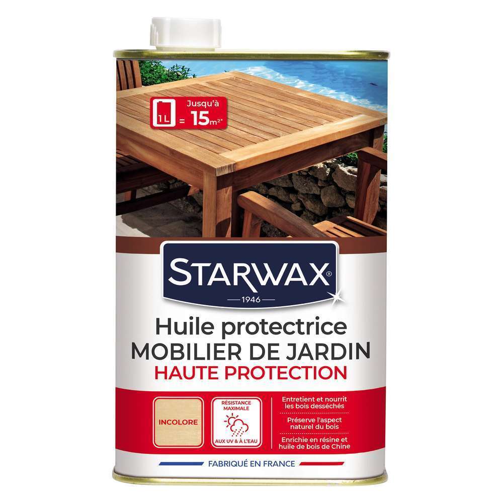 Huile protectrice teck et bois exotiques 1L