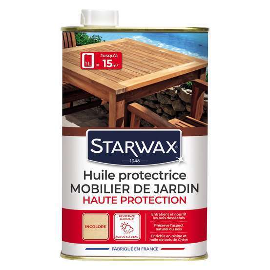 Huile protectrice teck et bois exotiques 1L