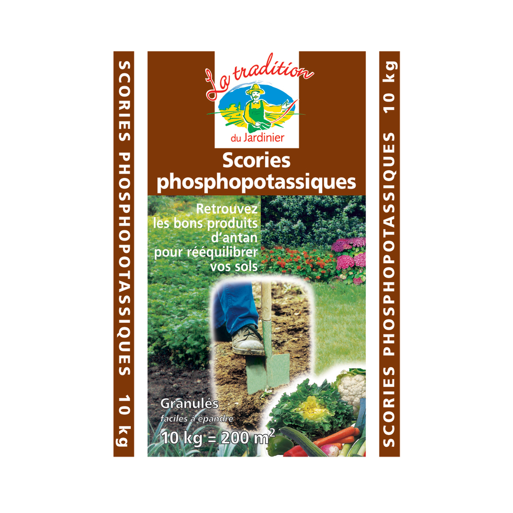 Scories phosphopotassiques : sac 10 kg