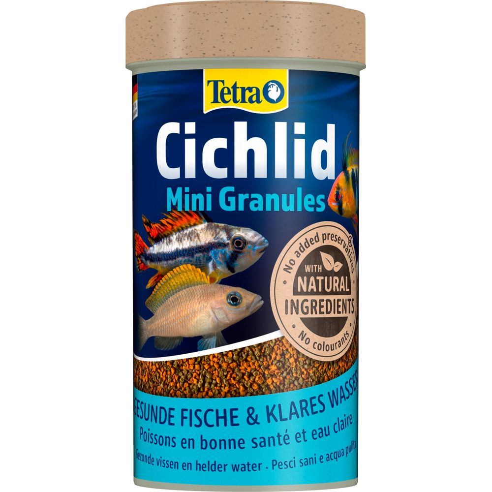 Cichlid Mini Granulés, aliment pour poissons d'aquarium - 250ml