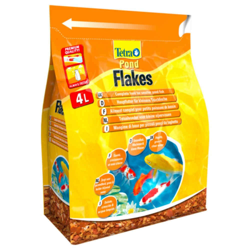 Aliment pour poissons jeunes et petite taille Tetrapond : flocons 4L
