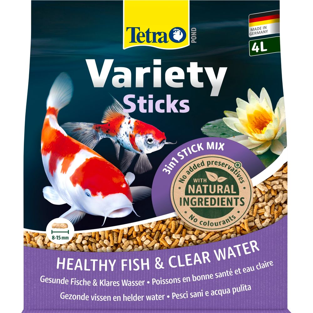 Pond Variety sticks, alimentation pour poissons de bassin - 4L