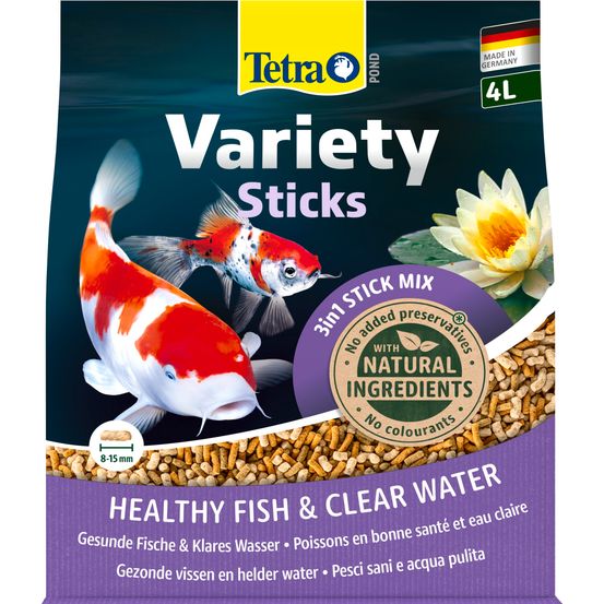 Pond Variety sticks, alimentation pour poissons de bassin - 4L