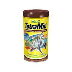 Nourriture en flocons pour poissons tropicaux TetraMin : 500 ML