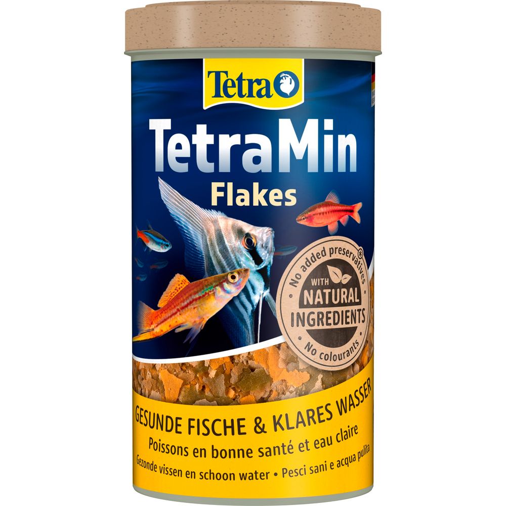 Nourriture en flocons pour poissons tropicaux TetraMin : 500 ML