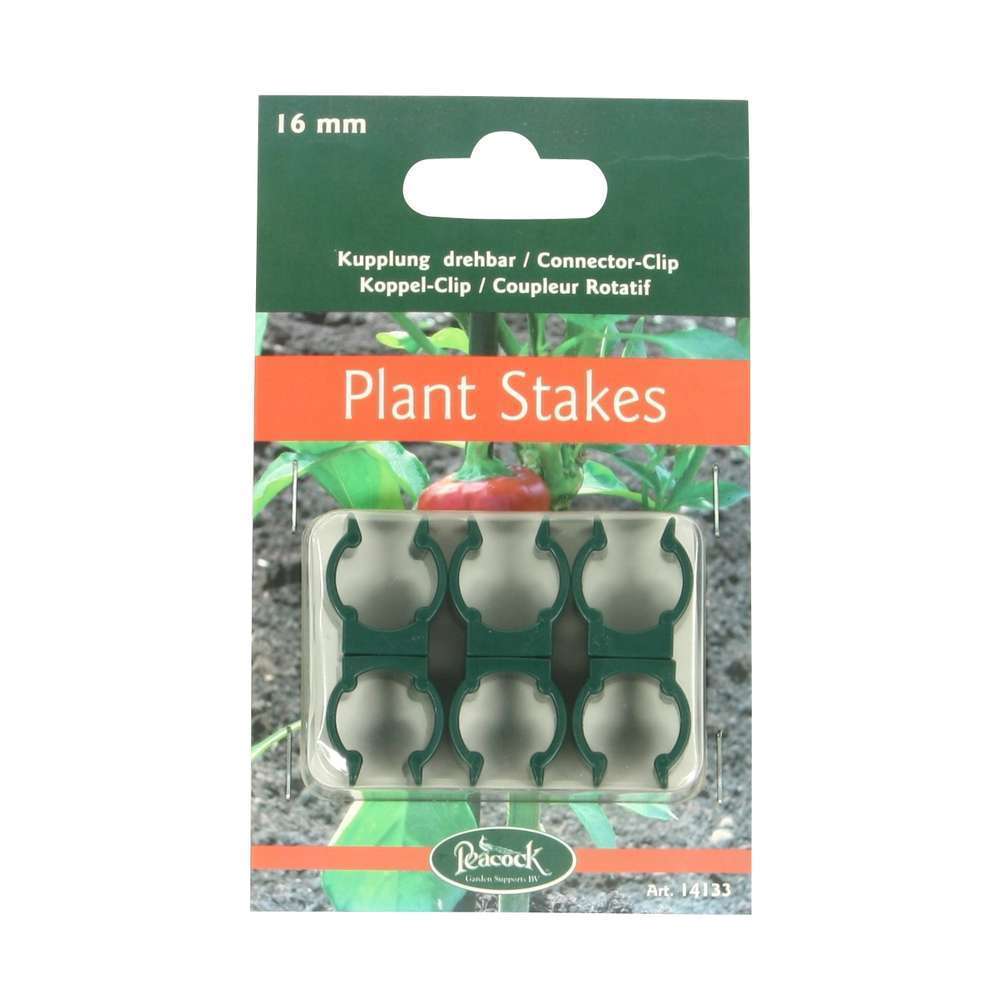 Coupleur rotatif pour tuteurs support bâtons 16 mm. (3 pièces)