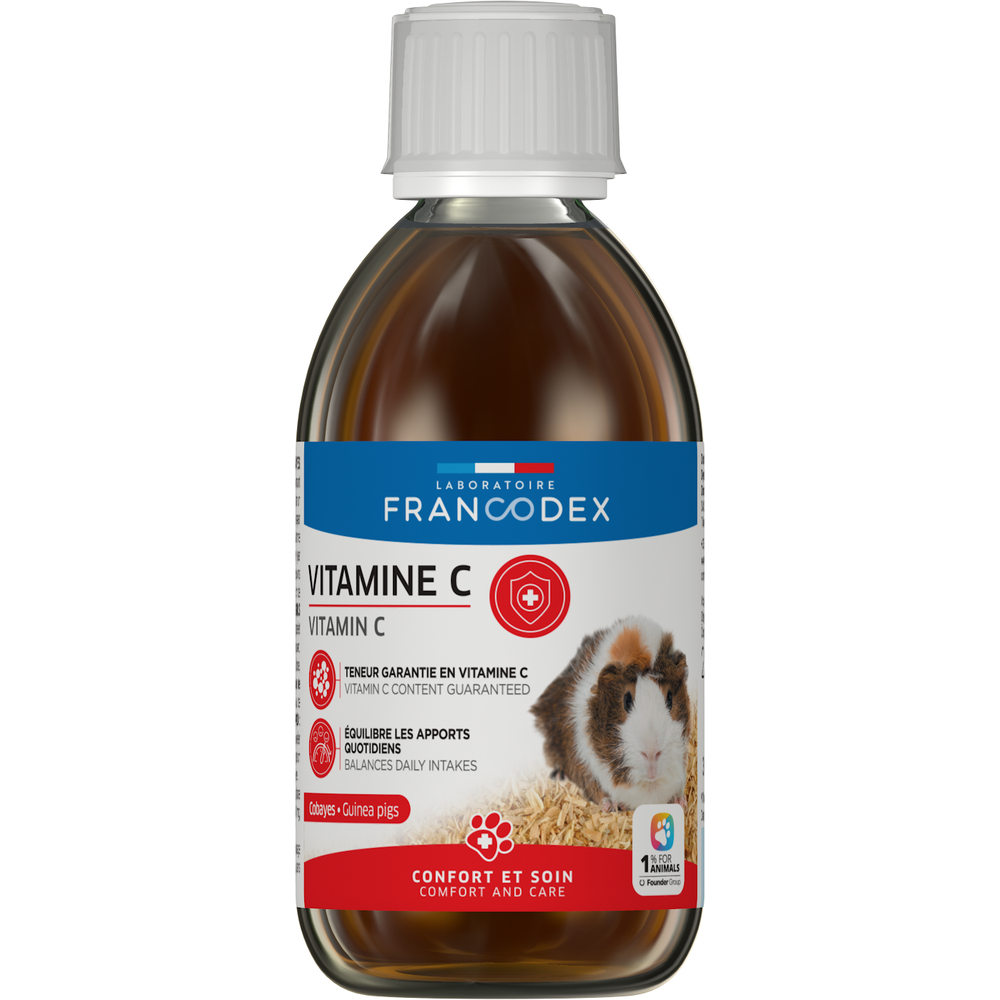 Aliment complémentaire Vitamine C pour cobaye : 250ml