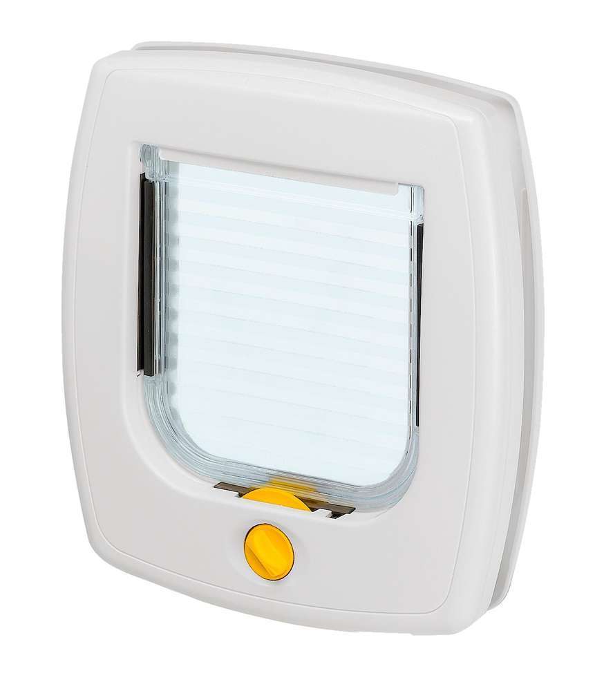 Chatière plastique blanche 22,5x5x25,2cm