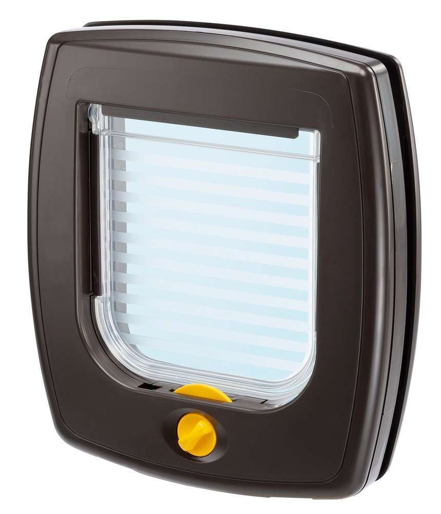 Chatière plastique marron 22,5x5x25,2cm