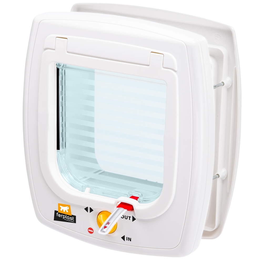 Chatière plastique blanche 22,5x10,4x25,2cm