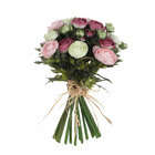 Bouquet de renoncules, rose 30 cm