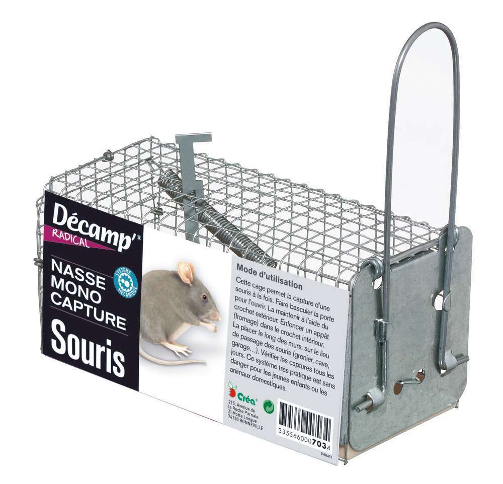 Piège Cage Capture pour Rat Souris Rongeurs Sans Tuer pour