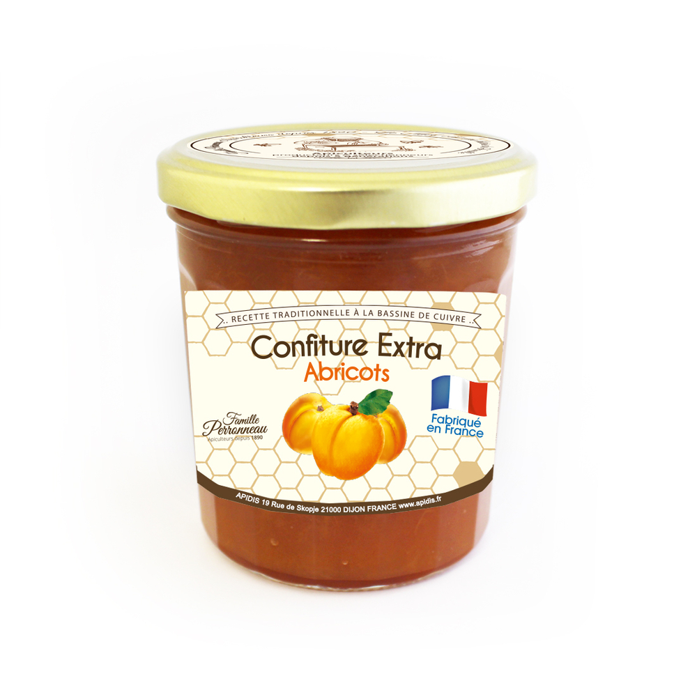 Confiture au miel, le pot de 375g - Abricots