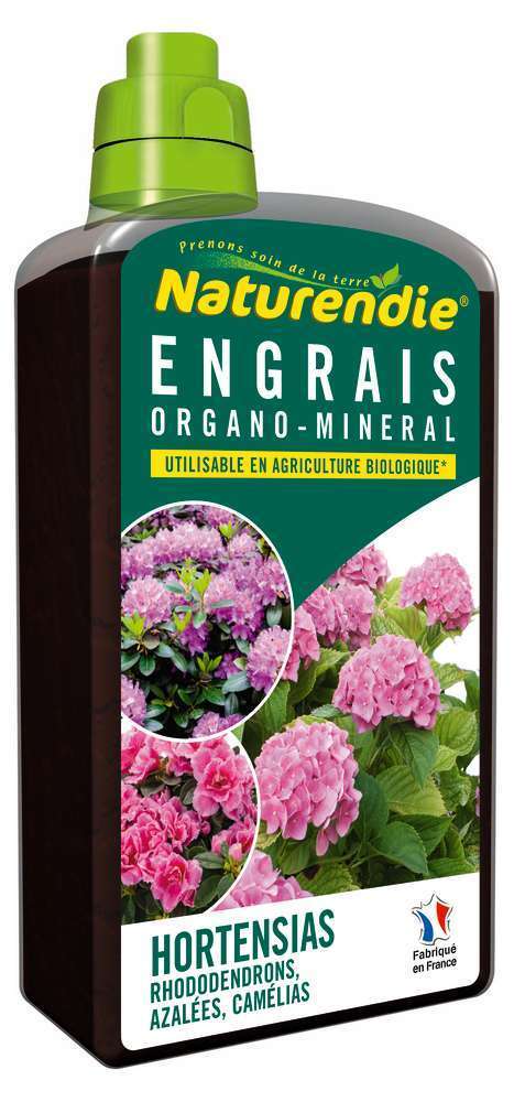 Engrais hortensias, rhodo, azal: flacon de 1L