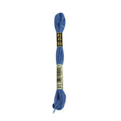 Echevette de coton mouliné spécial, 8m - Bleu de delft - 322