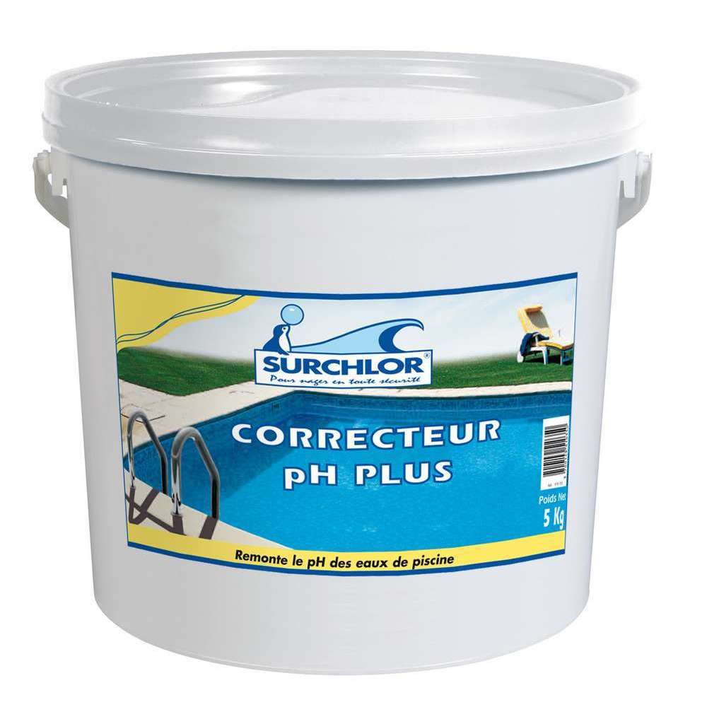 Correcteur pH PLUS pour piscine SURCHLOR - 5 kg