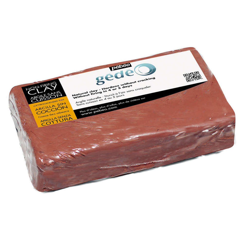 Argile sans cuisson rouge pain de 1,5kg 766301