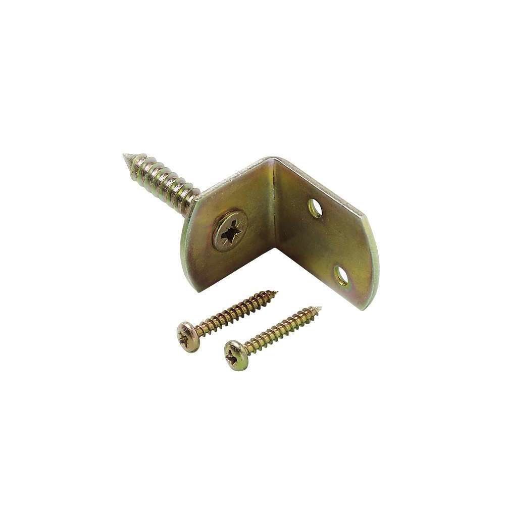 Ferrures en 'L' (composée de 4 pieces) x4, en Inox