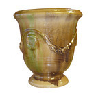 Vase Anduze en terre cuite émaillée, coloris flamme Ø 32 x H. 35 cm