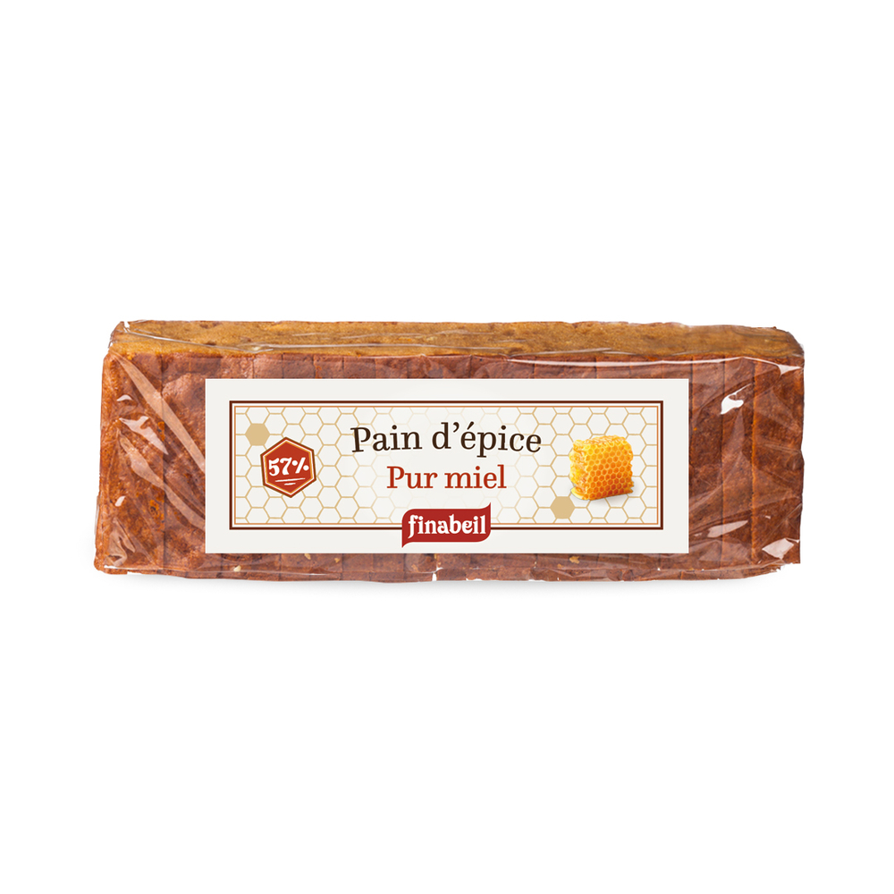 Pain d'épices tranché pur miel 300gr