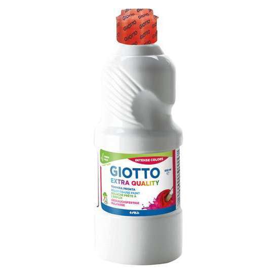 Gouache blanche Giotto, le flacon de 500 ml prêt à l'emploi Giotto