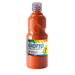 Gouache rouge écarlate Giotto, le flacon de 500 ml prêt à l'emploi