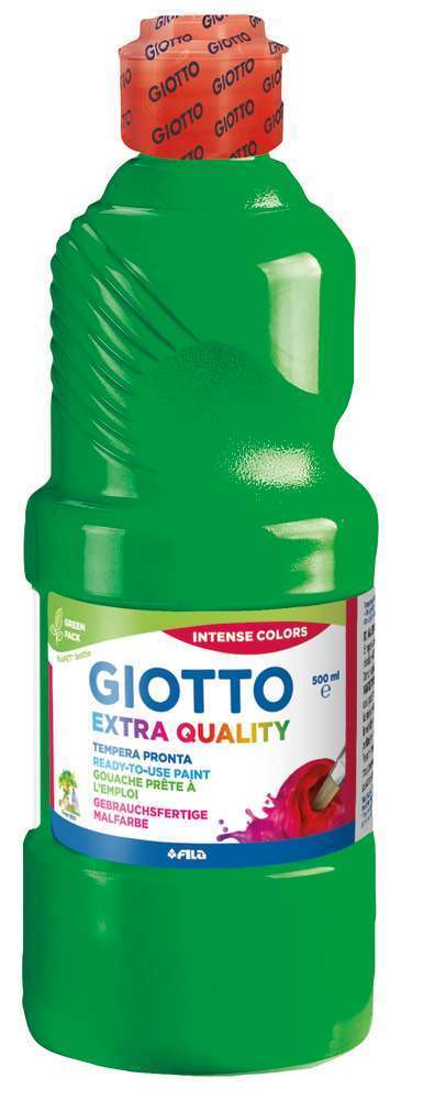 Gouache verte Giotto, le flacon de 500 ml prêt à l'emploi