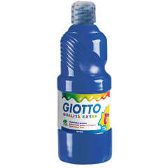 Gouache bleu outremer Giotto, le flacon de 500 ml prêt à l'emploi