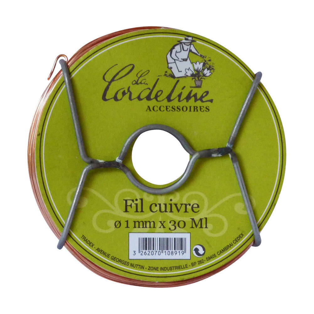 Bobinot Fil cuivre : Ø1mm, 30m