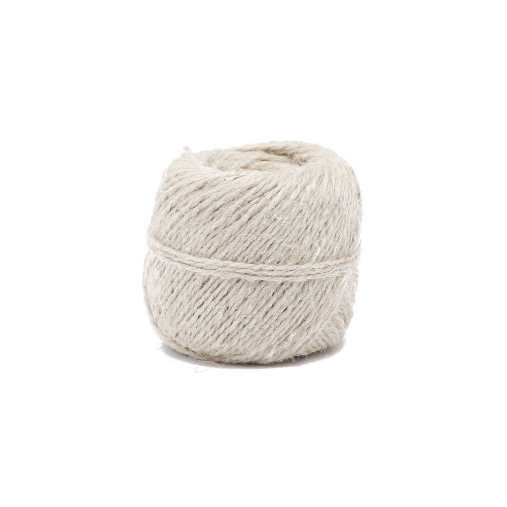 Pelote Jute Couleur Blanchi : 75m