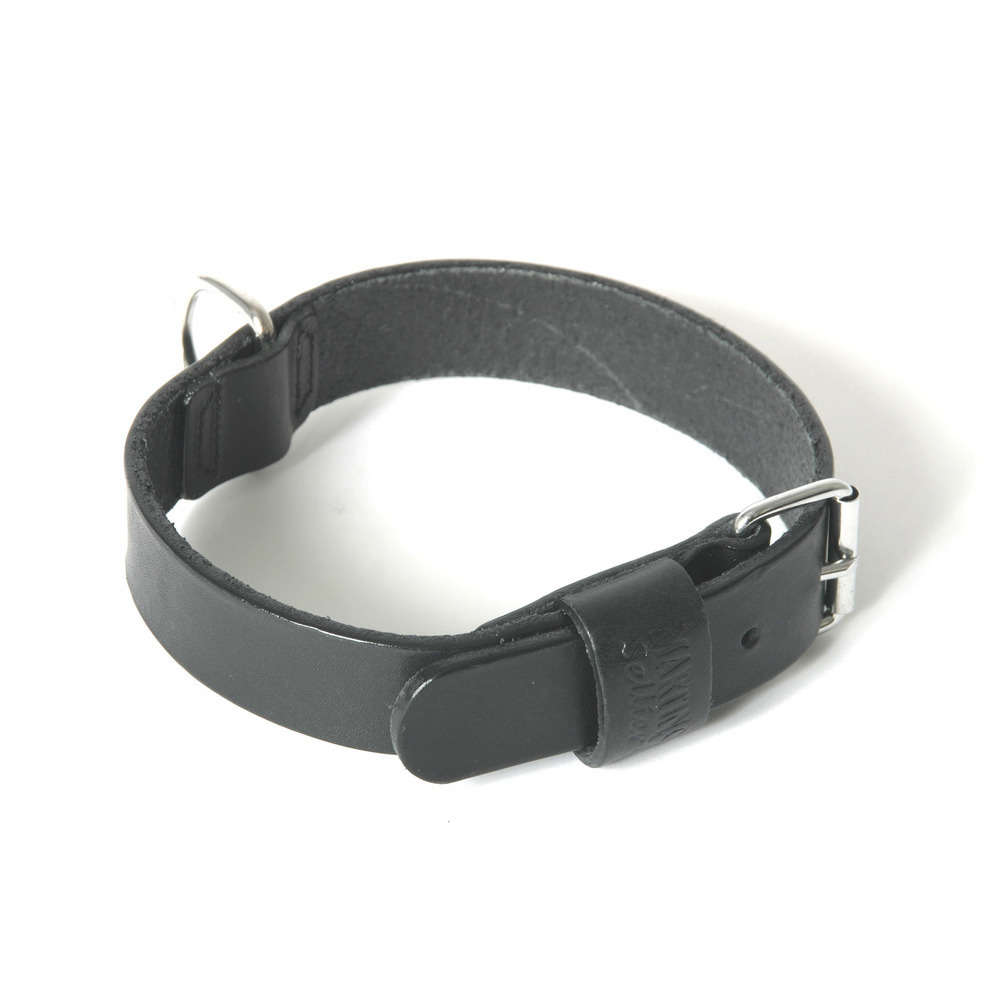 Collier pour chiens bords ronds noir : L.20/45cm noir