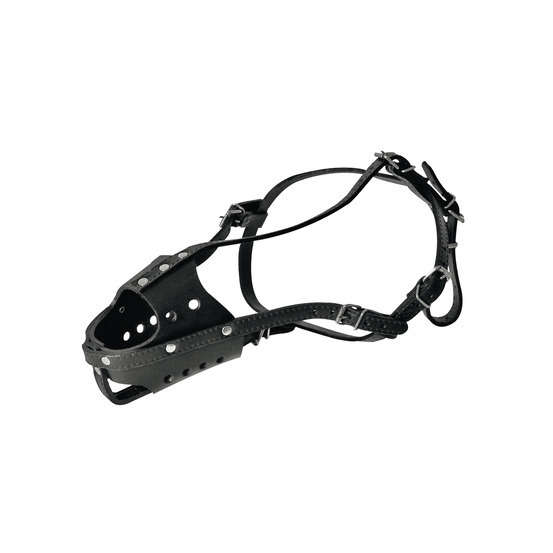 Muselière cuir taille 5 noir