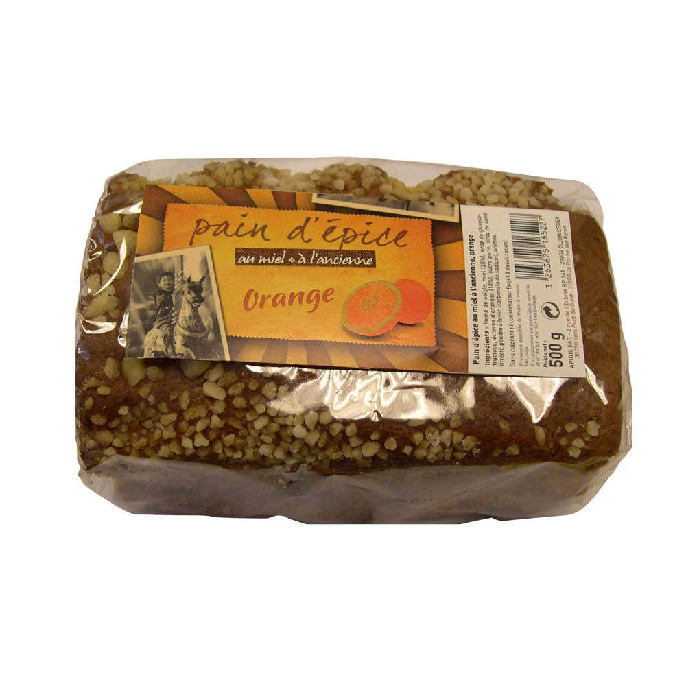 Pain d'épices à l'ancienne orange 500gr