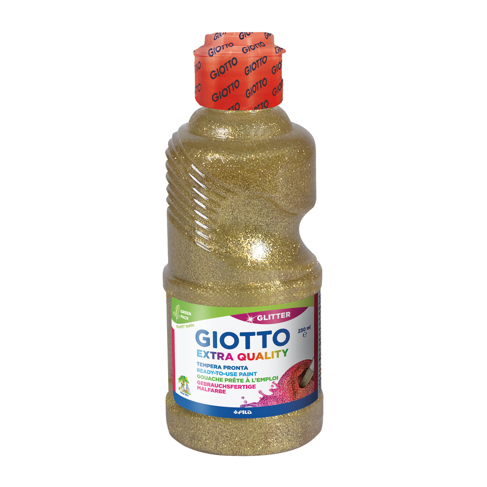 Gouache or Giotto Pailletée, le flacon de 250 ml prêt à l'emploi