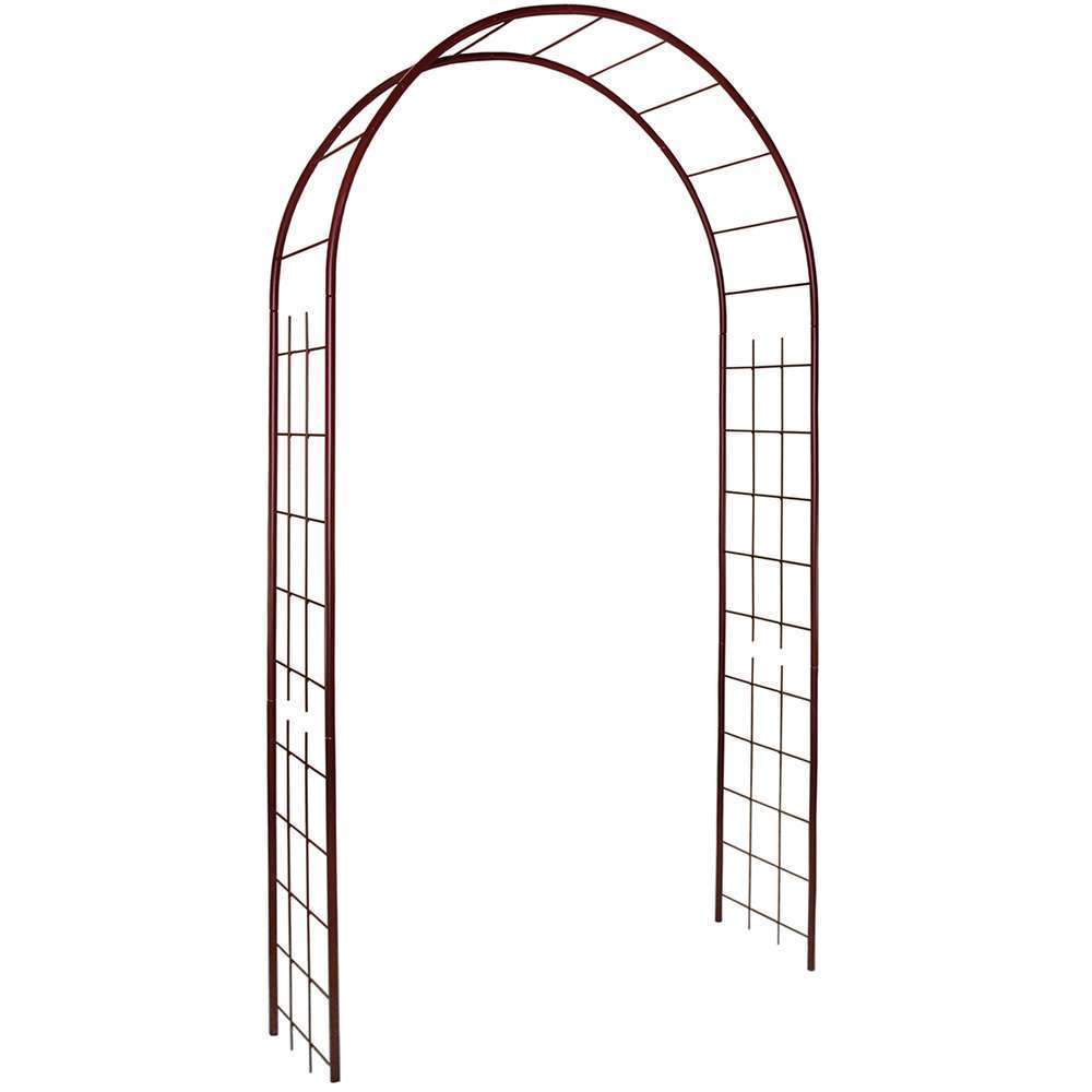 Arceau double rond:fer vieilli 250x130x40cm