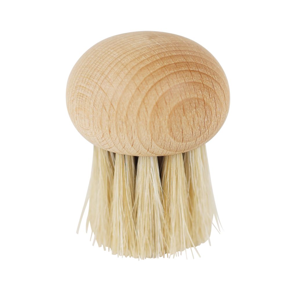 Brosse à Champignons Lampox - Nettoyage Légumes Et Champignons Sans Eau - Bois Naturel