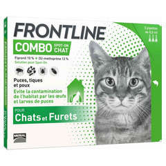 Pipette antiparasitaire chat frontline© combo x3