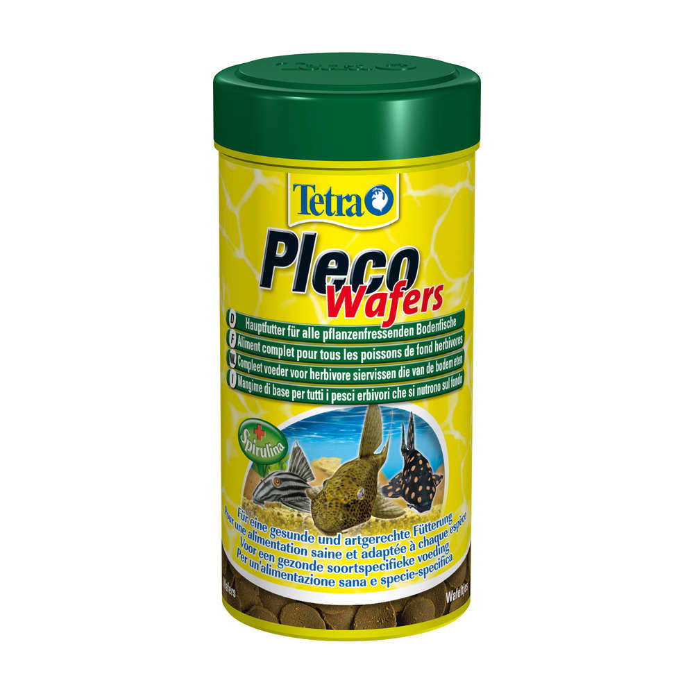 Aliment complet, poisson de fond herbivore Tetra Pleco Wafers : 250ML