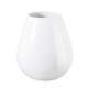 Vase EASE blanc brillant h18cm dia9cm