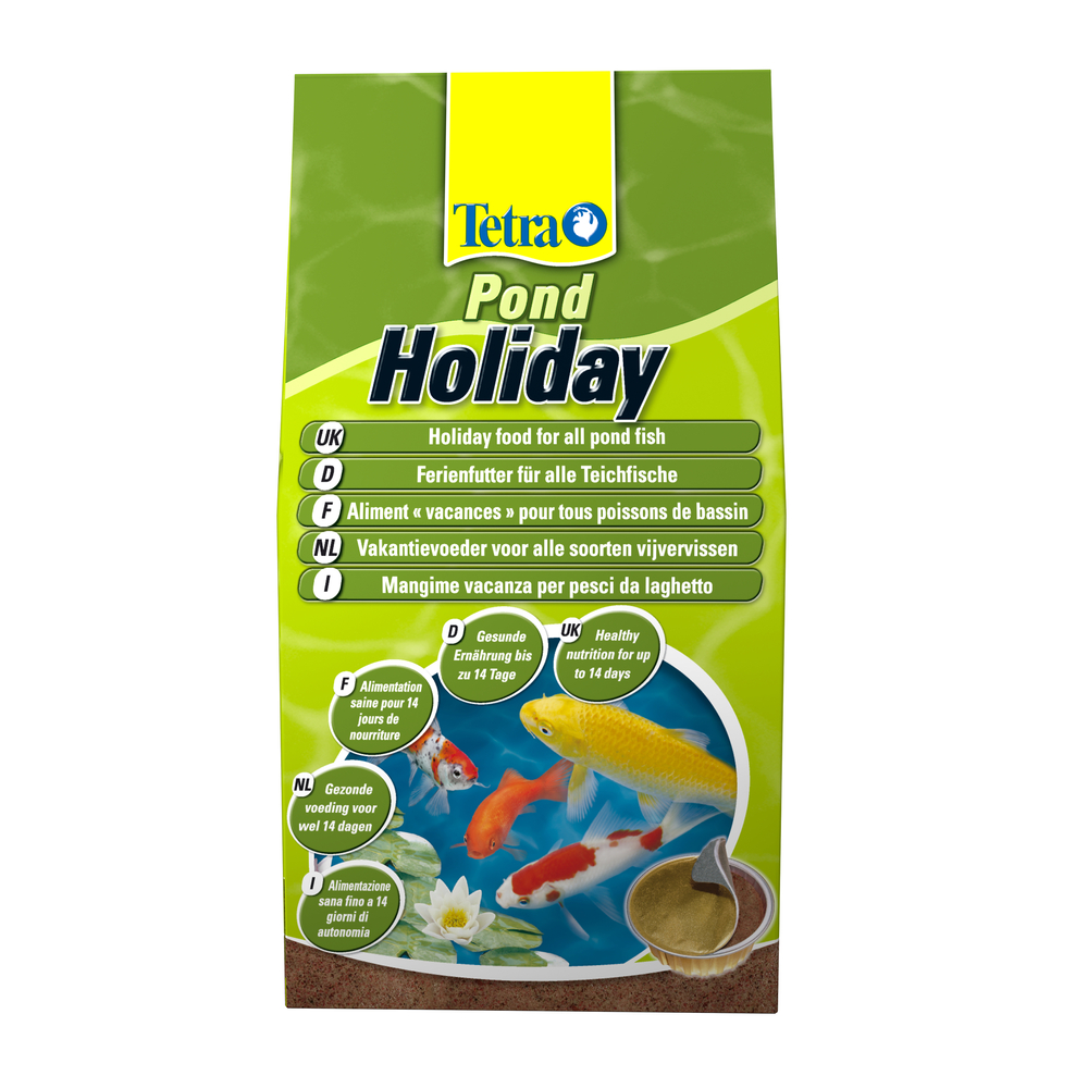 Alimentation poissons bassin Tetrapond holiday : bloc gélifié 14 jours