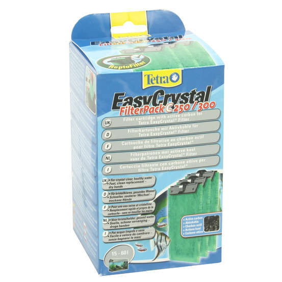 Cartouches de filtration charbon actif pour filtre Tetra Easy Crystal