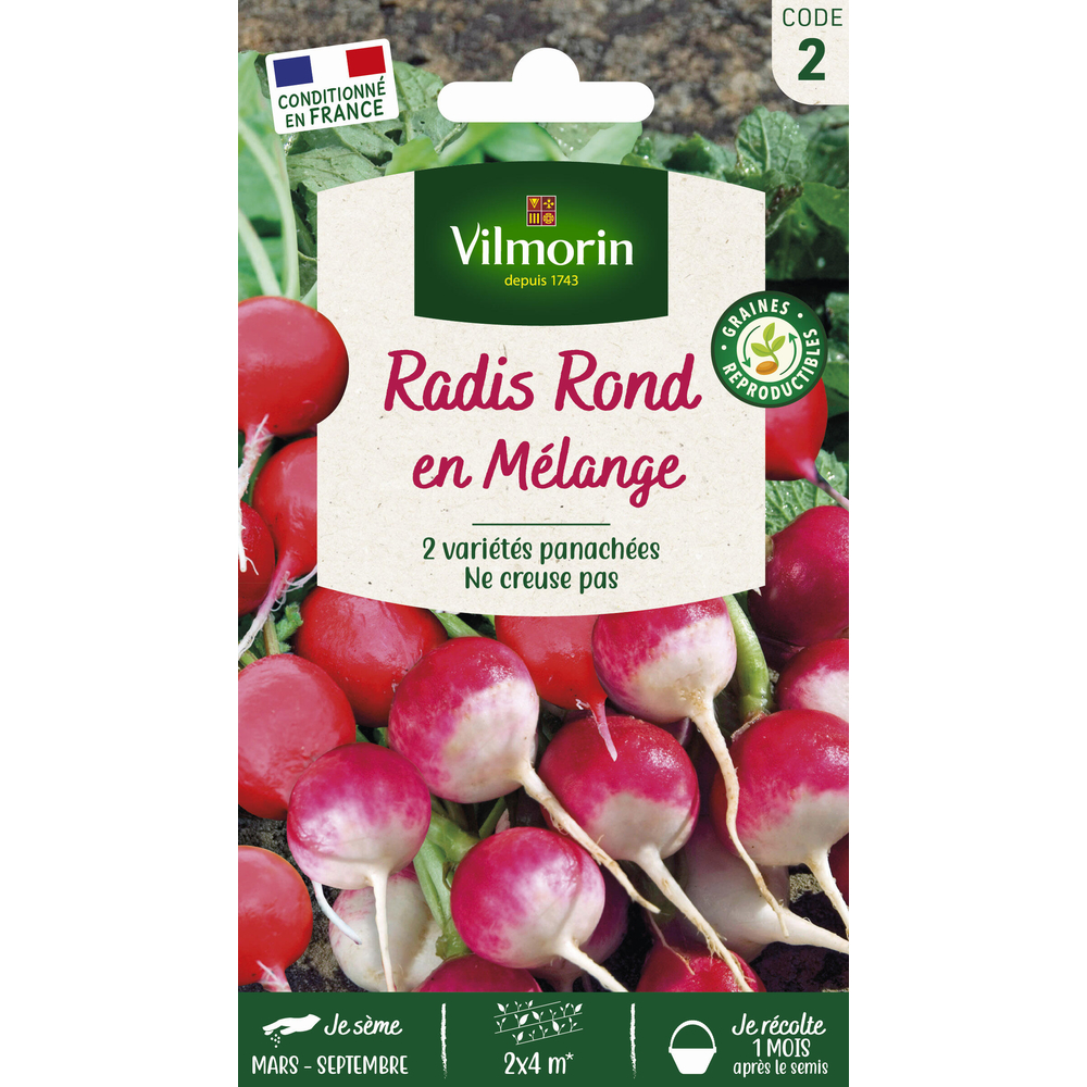 Radis rond en melange - En sachet